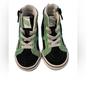 VANS SK8-HI Reissue Side-Zip Snake Shoe Size 4.5 Skater Toddler‎